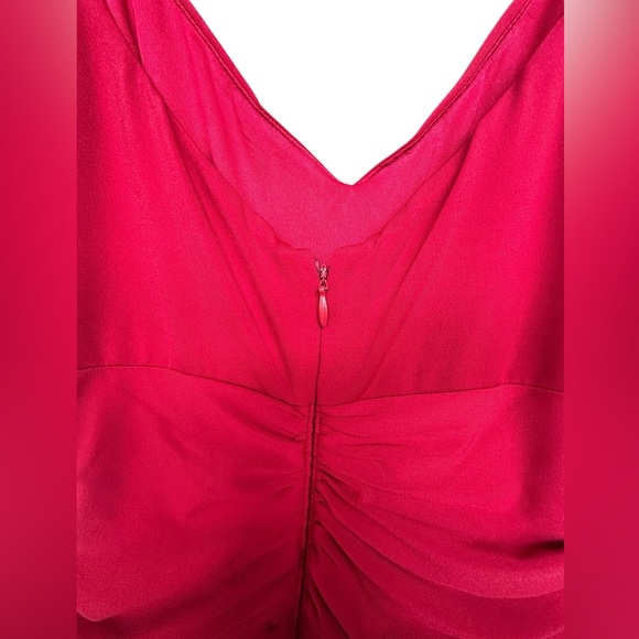 London Times Women’s Spaghetti Straps Red Cocktail Dress Size 10 Wedding NWT - Picture 4 of 6